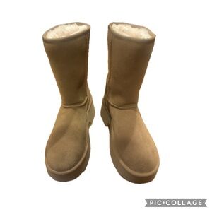 UGG Chestnut Suede Boots with Plush Lining Never Worn without Box